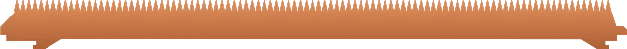 Image of copper slat profile.