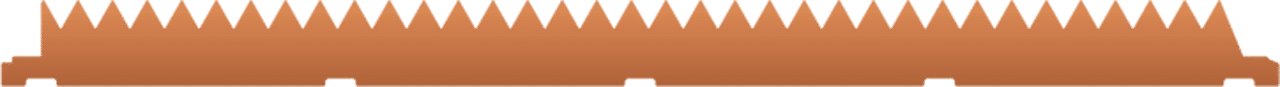 Image of copper slat profile.