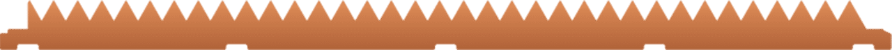 Image of copper slat profile.