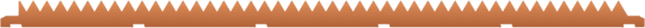 Image of copper slat profile.