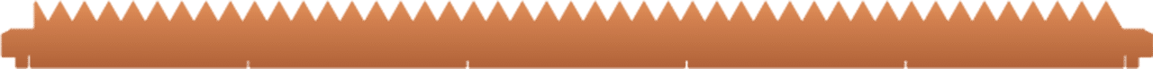 Image of copper slat profile.