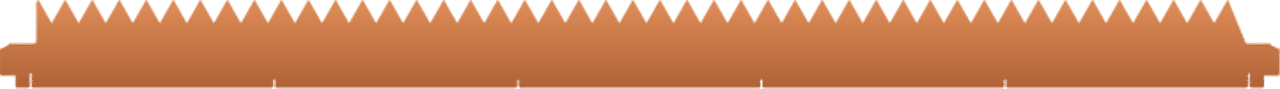 Image of copper slat profile.
