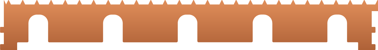 Image of copper slat profile.