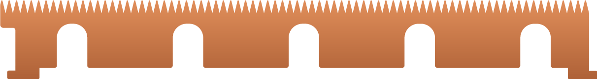 Image of copper slat profile.